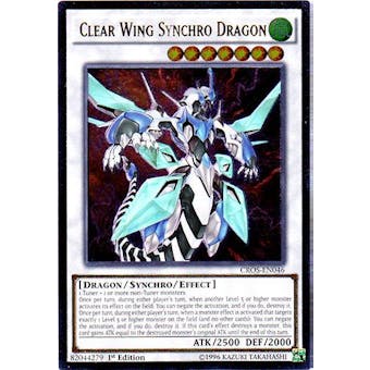 Yu-Gi-Oh Crossroads of Chaos Single Clear Wing Synchro Dragon Ultimate Rare - NEAR MINT (NM)