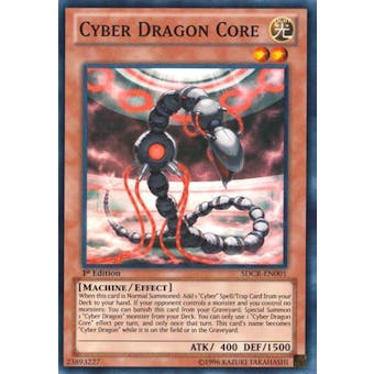 Yu-Gi-Oh SDCR 1st Ed. Single Cyber Dragon Core Super Rare - SLIGHT PLAY (SP)