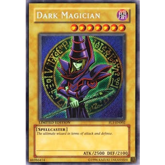 Yu-Gi-Oh Promotional Single Dark Magician Secret Rare (FL1-EN002) - MODERATE PLAY