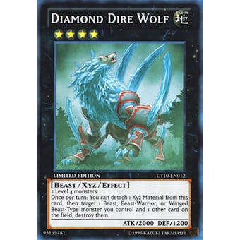 Yu-Gi-Oh Collectible Tins Single Diamond Dire Wolf Super Rare - NEAR MINT (NM)