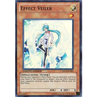 Yu-Gi-Oh ORCS Single Effect Veiler Super Rare - MODERATE PLAY (MP)