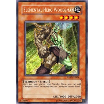 Yu-Gi-Oh Premium Pack Single Elemental Hero Woodsman Secret Rare - SLIGHT PLAY (SP)