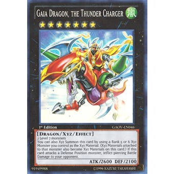 Yu-Gi-Oh Galactic Overlord 1st Ed. Single Gaia Dragon, the Thunder Charger Super Rare