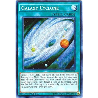 Yu-Gi-Oh Crossed Sould Single Galaxy Cyclone Secret Rare - NEAR MINT (NM)