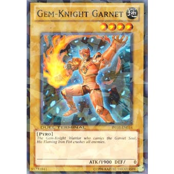 Yu-Gi-Oh Duel Terminal 1st Edition Single Gem-Knight Garnet Super Rare- NEAR MINT (NM)