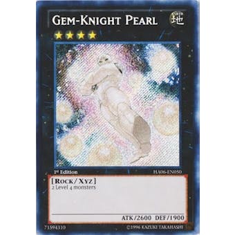Yu-Gi-Oh Hidden Arsenal 1st Ed. Single Gem-Knight Pearl Secret Rare
