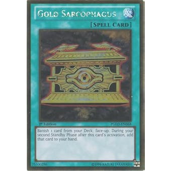 Yu-Gi-Oh Gold Series 1st Ed. Single Gold Sarcophagus Gold Rare - NEAR MINT (NM)