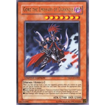 Yu-Gi-Oh Promotional Single Gorz The Emissary of Darkness Ultra Rare - MODERATE PLAY