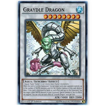 Yu-Gi-Oh Dimension of Chaos 1st Ed. Single Graydle Dragon Super Rare - NEAR MINT (NM)