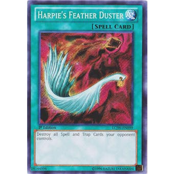Yu-Gi-Oh Legendary Collection 1st Ed. Single Harpie's Feather Duster Secret Rare - SLIGHT PLAY (SP)