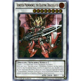 Yu-Gi-Oh Clash of Rebellions 1st Ed. Single Ignister Prominence Ultimate Rare - NEAR MINT (NM)