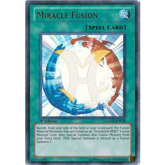 Yu-Gi-Oh Legendary Collection 1st Edition Single Miracle Fusion Ultra Rare - SLIGHT PLAY (SP)