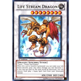 Yu-Gi-Oh Extreme Victory 1st Edition Single Life Stream Dragon Ultimate Rare - NEAR MINT