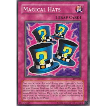 Yu-Gi-Oh Pharaoh's Servant 1st Edition Single Magical Hats Super Rare - MODERATE PLAY