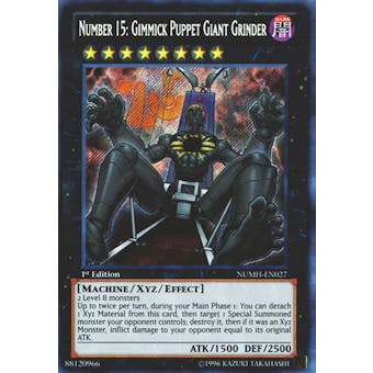 Yu-Gi-Oh Number Hunters 1st Ed. Single Number 15: Gimmick Puppet giant Grinder Secret