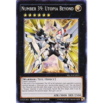 Yu-Gi-Oh The New Challengers Single Number 39: Utopia Beyond Super Rare - NEAR MINT (NM)