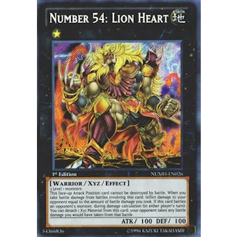 Yu-Gi-Oh Number Hunters Single Number 54: Lion Heart Secret Rare - NEAR MINT (NM)