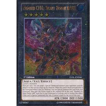 Yu-Gi-Oh Legacy of the Valiant 1st Ed. Single Number C101L Silent Honor DARK Ultimate