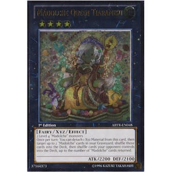 Yu-Gi-Oh Abyss Rising 1st. Edition Single Madolche Queen Tiaramisu Ultimate Rare  - NEAR