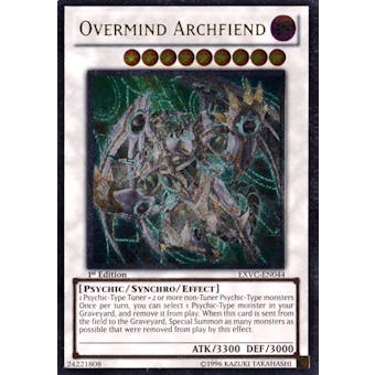 Yu-Gi-Oh Extreme Victory 1st Edition Single OverMind Archfiend Ultimate Rare EXVC-EN044