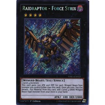 Yu-Gi-Oh Wing Raiders 1st Ed. Single Raidraptor - Force Strix Secret Rare - SLIGHT PLAY (SP)