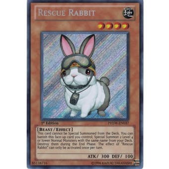 Yu-Gi-Oh Photon Shockwave Unlimited Single Rescue Rabbit Secret Rare - NEAR MINT (NM)