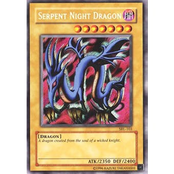 Yu-Gi-Oh Magic Ruler 1st Ed. Single Serpent Night Dragon Secret Rare - MODERATE PLAY (MP)