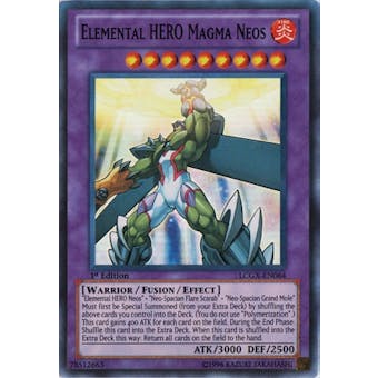 Yu-Gi-Oh Legendary Collection 1st Ed. Single Elemental HERO Magma Neos Super Rare - NEAR MINT (NM)