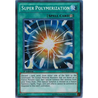 Yu-Gi-Oh Legendary Collection 1st Edition Single Super Polymerization Secret Rare LCGX