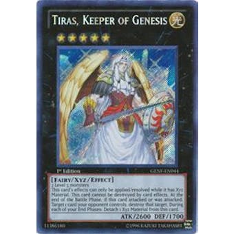 Yu-Gi-Oh Generation Force 1st Ed. Single Tiras, Keeper of Genesis Secret Rare - NEAR MINT (NM)