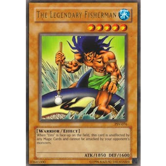 Yu-Gi-Oh Pharaoh's Servant 1st Ed. Single The Legendary Fisherman Ultra Rare - MODERATE PLAY (MP)