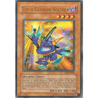 Yu-Gi-Oh Tournament Pack 6 Single Toon Cannon Soldier Ultra Rare - MODERATE PLAY (MP)