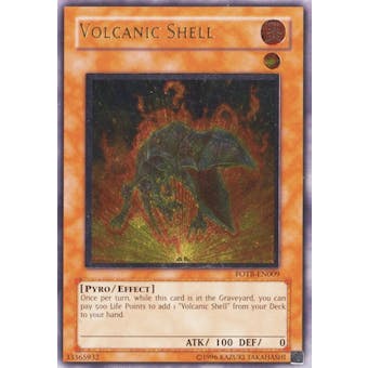 Yu-Gi-Oh Force of the Breaker 1st Ed. Single Volcanic Shell Ultimate Rare - SLIGHT PLAY (SP)