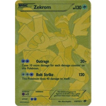Pokemon Legendary Treasures Single Zekrom 115/113 FULL ART ULTRA RARE - NEAR MINT (NM)