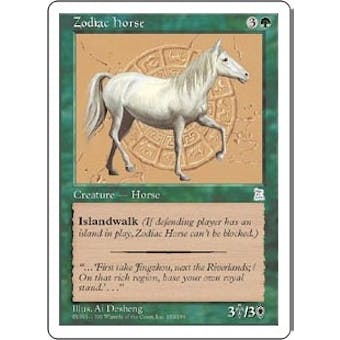 Magic the Gathering Portal 3: 3 Kingdoms Single Zodiac Horse - NEAR MINT (NM)
