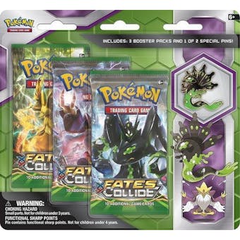 Pokemon Zygarde 50% Form Pin Collection 3 Booster Pack